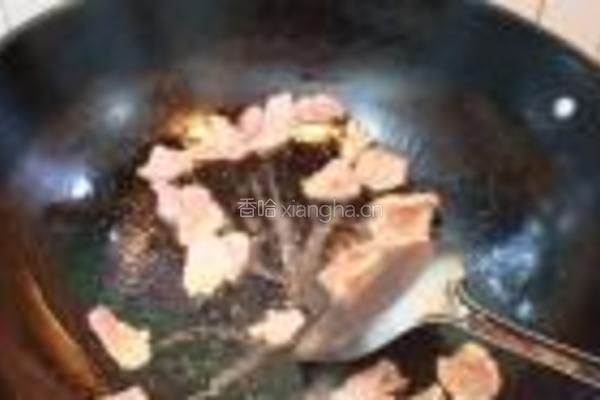 香干炒肉片的做法图解4