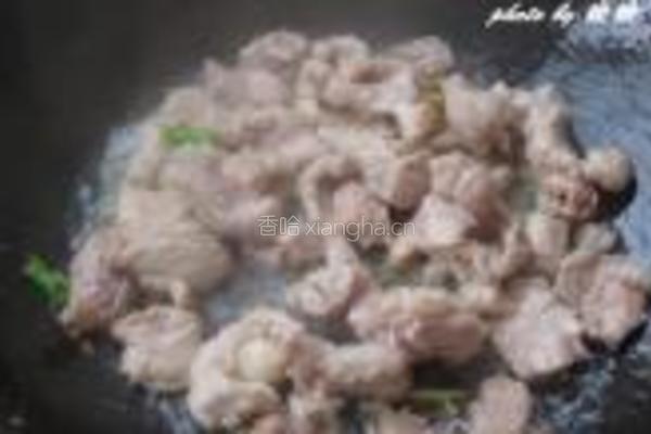 橄榄菜腐竹烧肉的做法图解4