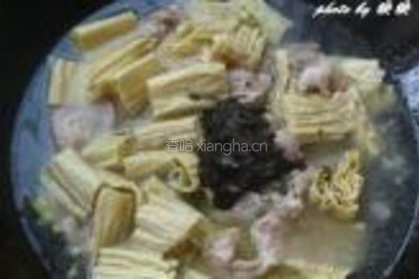 橄榄菜腐竹烧肉的做法图解6