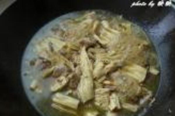 橄榄菜腐竹烧肉的做法图解7
