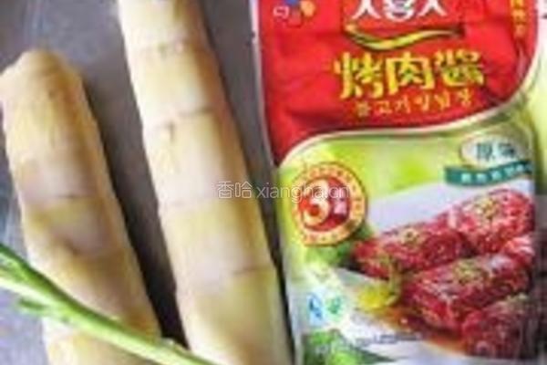 酱香焖春笋的做法图解1