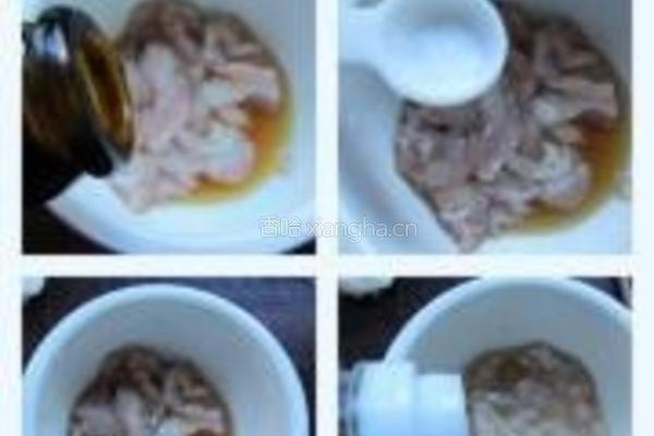 莴笋红椒山药炒肉的做法图解5