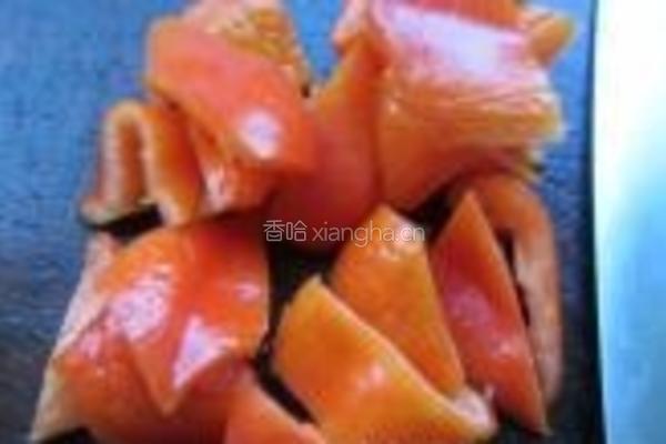 莴笋红椒山药炒肉的做法图解3