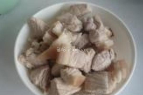干豆角烧肉的做法图解4