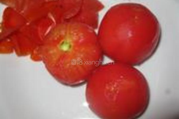 蒜香番茄浇豇豆的做法图解5