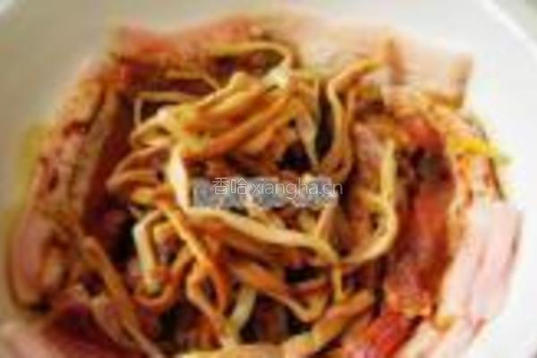 黄花菜扣肉的做法图解6