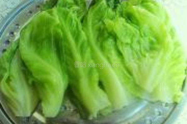 包菜茴香卷的做法图解2