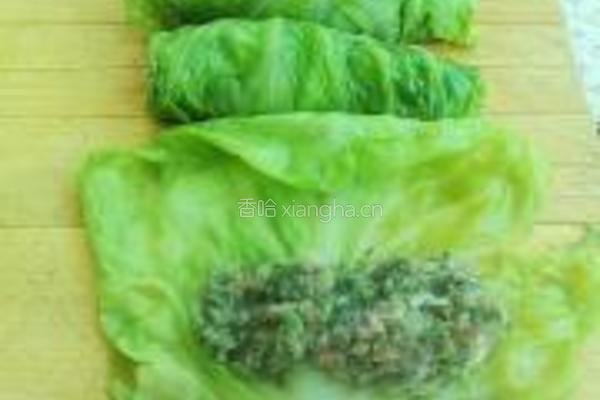 包菜茴香卷的做法图解4