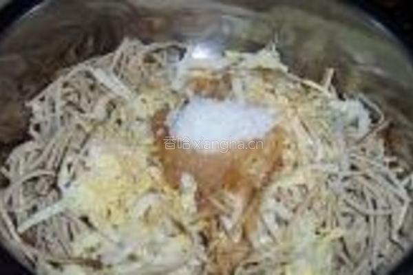凉拌白菜豆腐丝的做法图解5