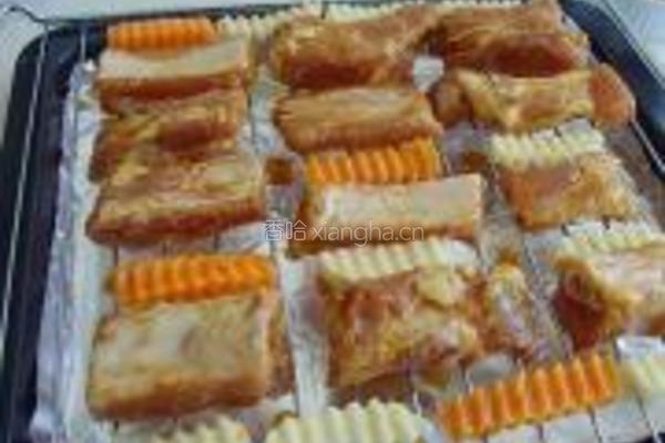 红酒蒜香烤猪排的做法图解10
