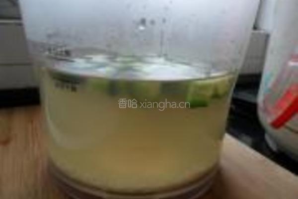 绿茶黄瓜米糊的做法图解5