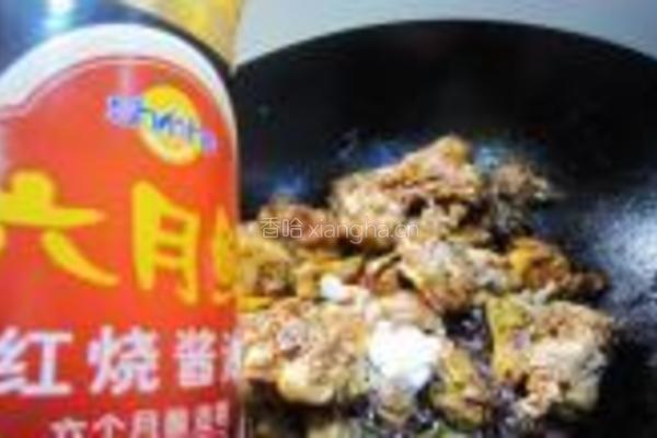 干锅鸭腿茶树菇的做法图解4