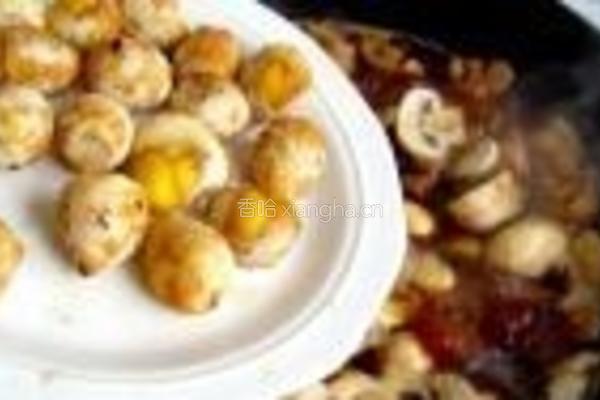 双鲍菇虎皮蛋红烧肉的做法图解10
