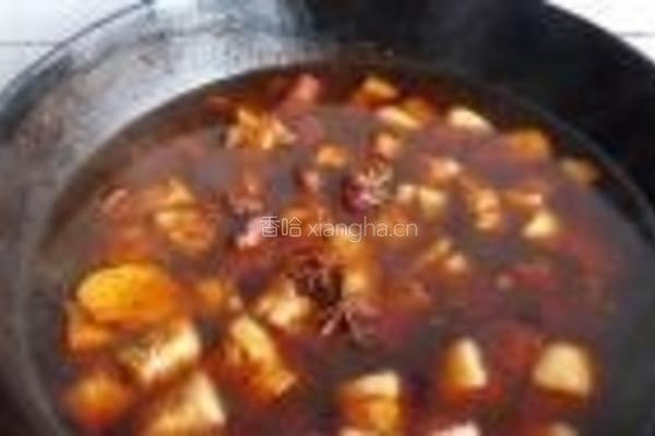 双鲍菇虎皮蛋红烧肉的做法图解8