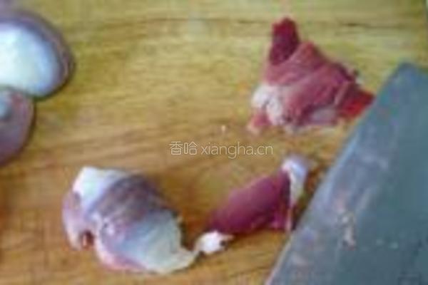 五彩爆鸭杂的做法图解2