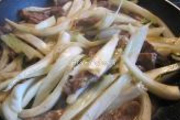 茴香头炒羊肩肉的做法图解7