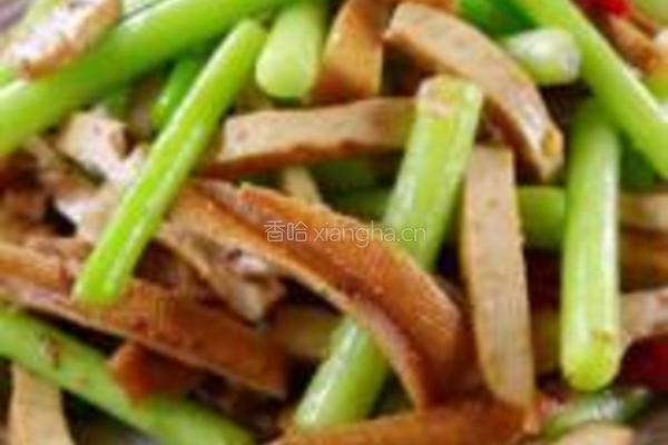 蒜薹炒香干的做法图解6