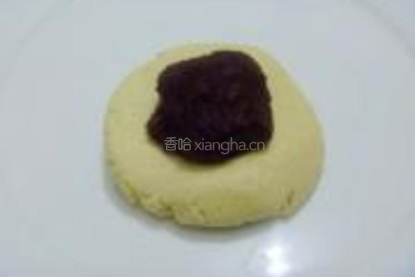 香煎黄米豆沙饼的做法图解5