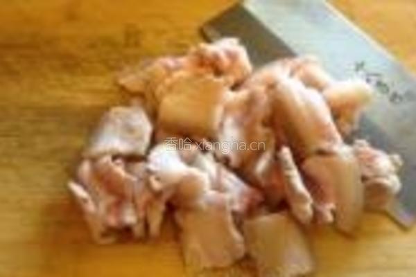 五花肉炒大头菜的做法图解4