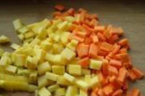 腊肉胡萝卜焖饭的做法图解4