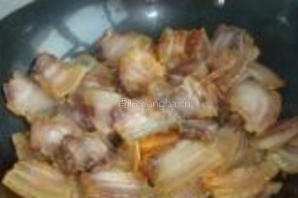 青萝卜炖腊肉的做法图解5