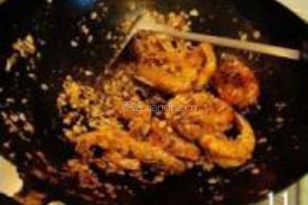 麦片炒大虾的做法图解11