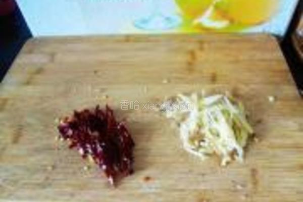 姜丝豇豆的做法图解2