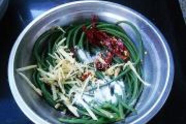 姜丝豇豆的做法图解6