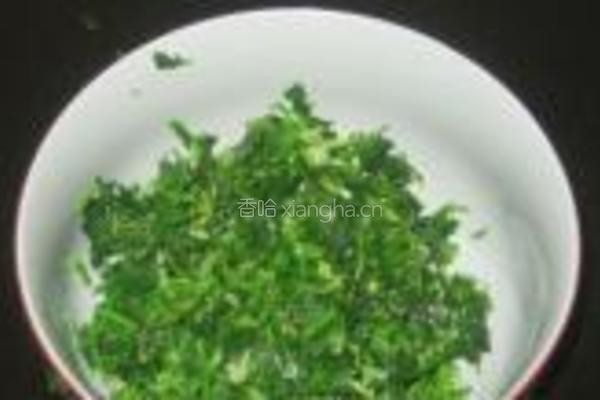 荠菜凉拌洋扁豆的做法图解4