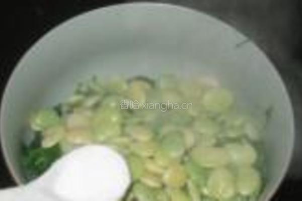 荠菜凉拌洋扁豆的做法图解5