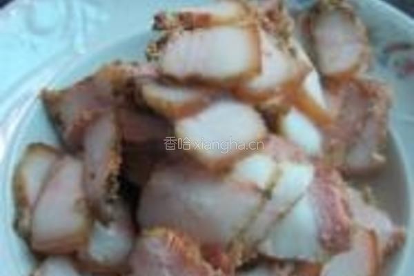 咸豆角炒腊肉的做法图解4