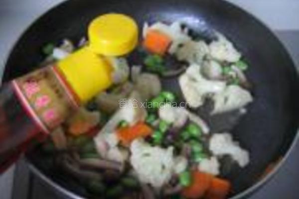 菜花炒豆菇的做法图解12