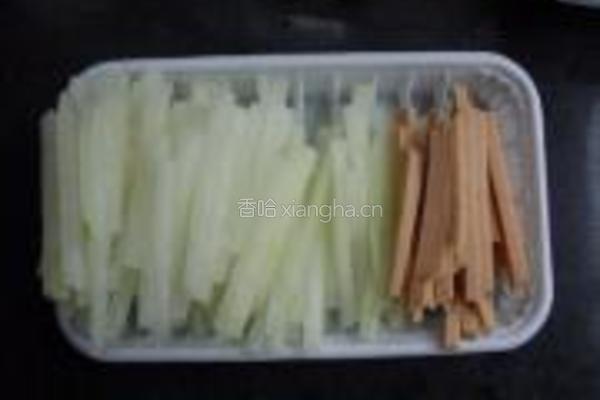 冬瓜条煸海鲜菇的做法图解3