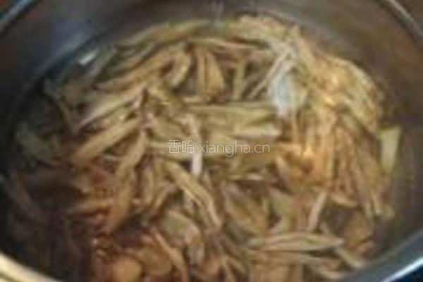 清炒紫香菜的做法图解4