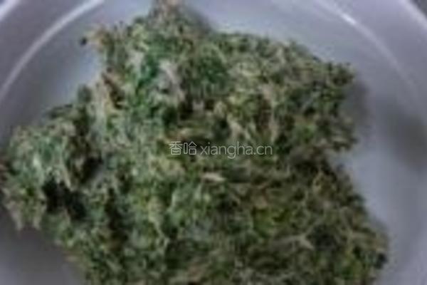 水晶荠菜圆子的做法图解1