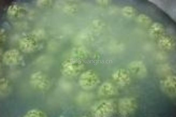 水晶荠菜圆子的做法图解4
