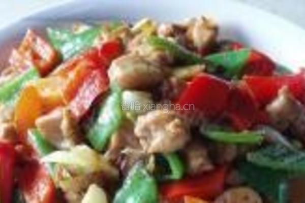 双椒滑炒兔肉的做法图解12