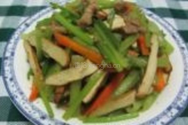 三丝炒芹菜的做法图解15