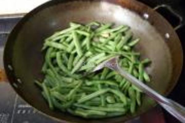 豆酱四季豆的做法图解4