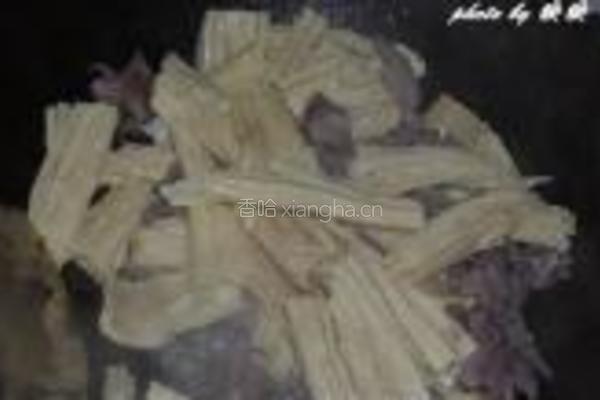鸡胗烧腐竹的做法图解6