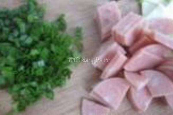 火腿西葫芦的做法图解2