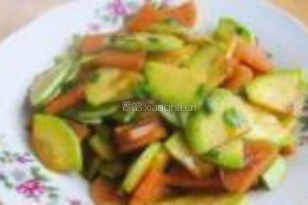 火腿西葫芦的做法图解7