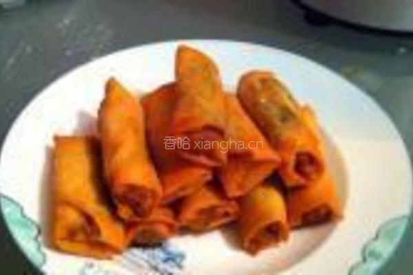 荠菜黄鱼春卷的做法图解8