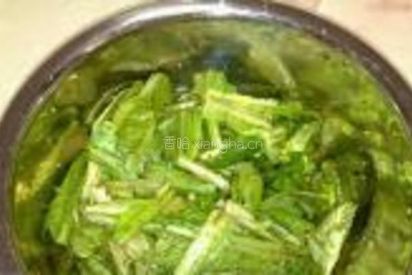 蚝油陈醋拌油麦菜的做法图解3