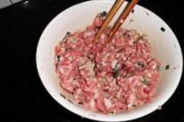 双菇肉糜百叶包的做法图解5