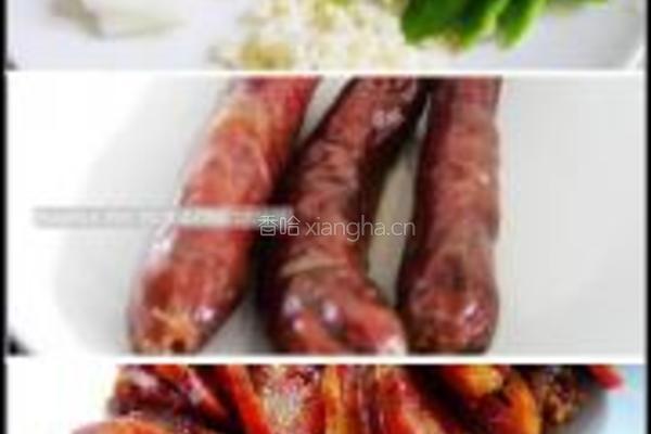 腊肠炒冬瓜的做法图解1