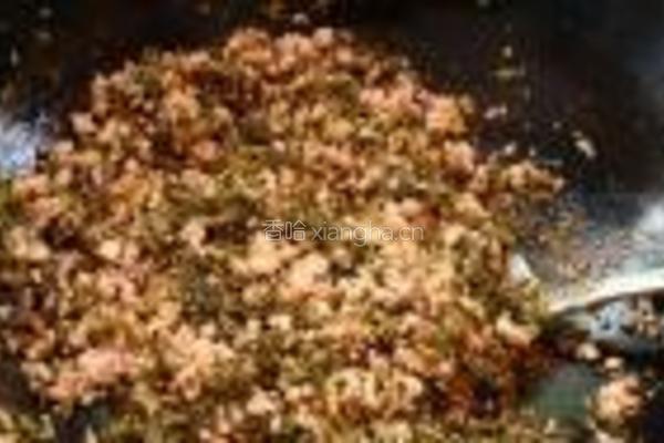 雪里蕻炒肉末的做法图解6