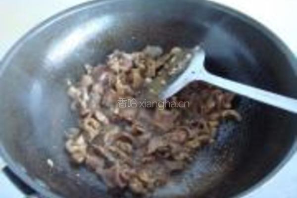 扁豆炒鸡胗的做法图解7