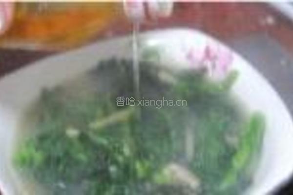 上汤茼蒿蚝仔的做法图解8