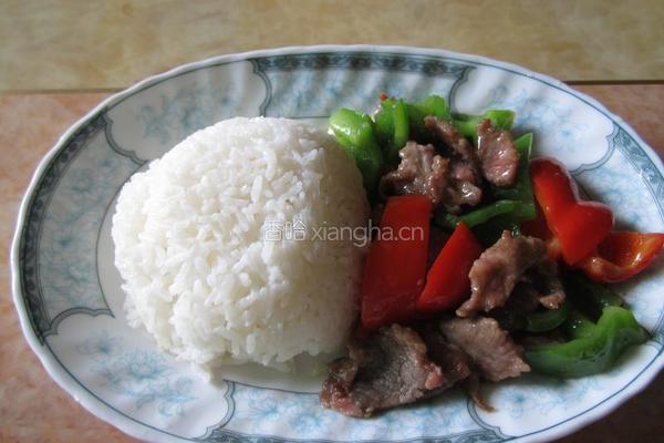 青红椒牛肉饭